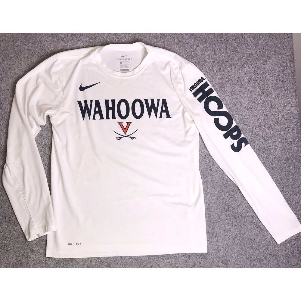 Virginia Cavaliers The Nike Tee Dri Fit Long Sleeve Wahoowa Design Medium Shirt